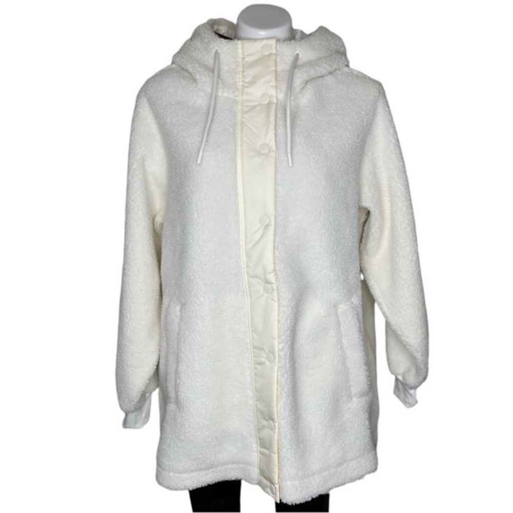 Levi's Cream Teddy Jacket with Hood